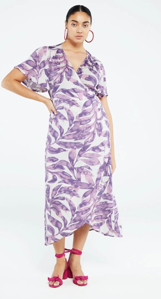 Archana Butterfly Dress in Leaf Deluxe