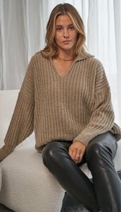 Millie sweater in taupe