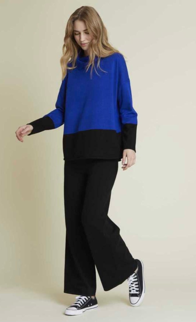 Chica 2 piece royal/black