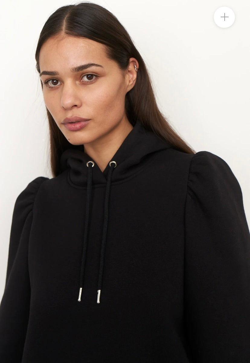 Carmella sweat hoodie in black