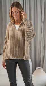 Millie sweater in taupe