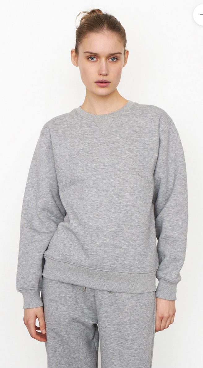 Carmella sweat o -neck in grey melange