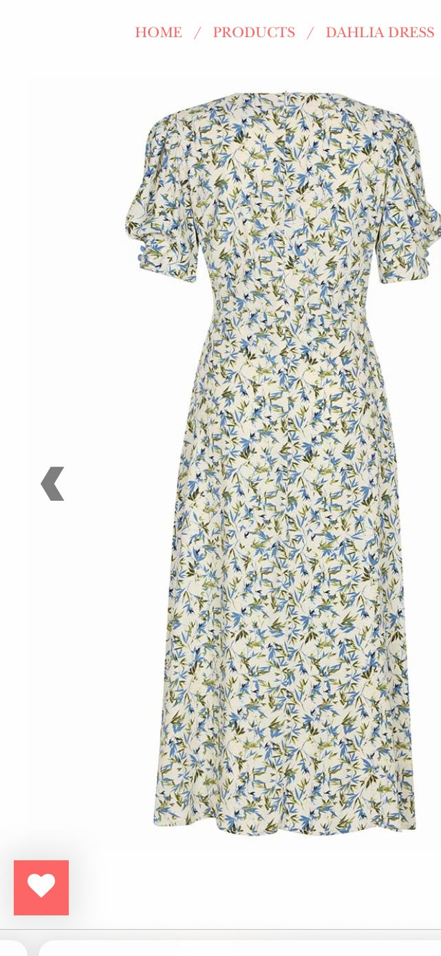 EXQUISE ELVAN BAMBOO PRINT MIDI DRESS