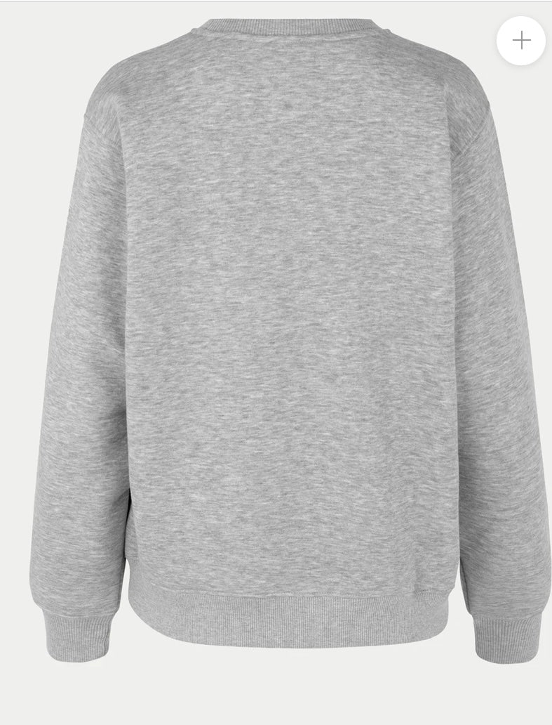 Carmella sweat o -neck in grey melange