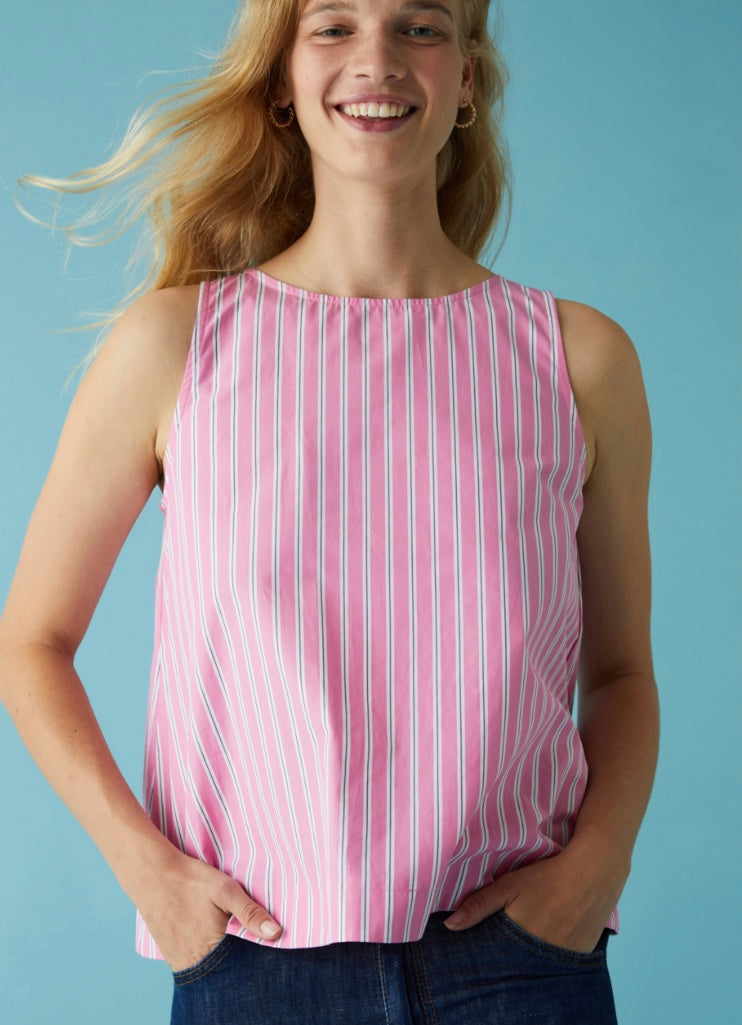 Pink stripe top