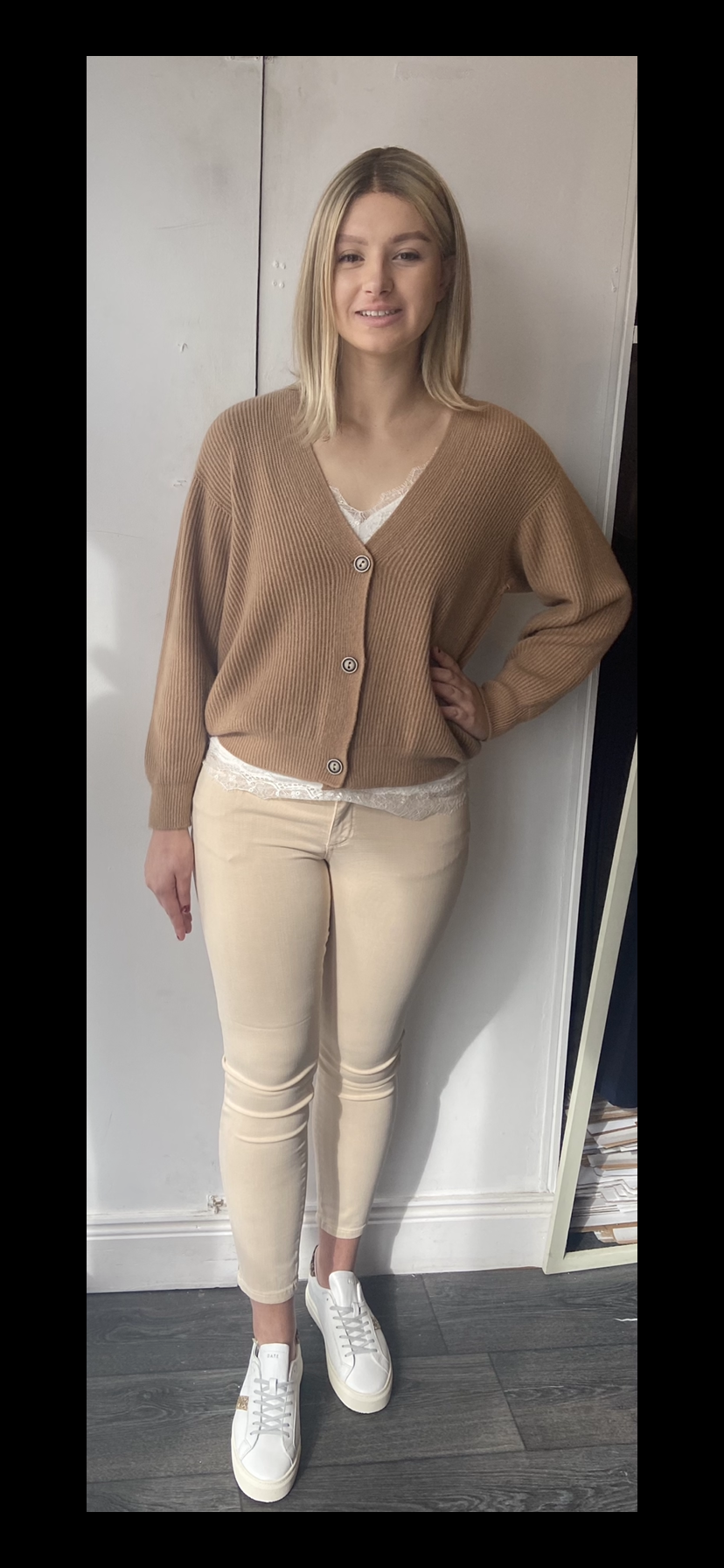 Magic trouser jean in tapioca