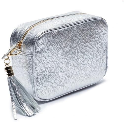 CROSSBODY SILVER (CHAMPAGNE STRIPES STRAP
