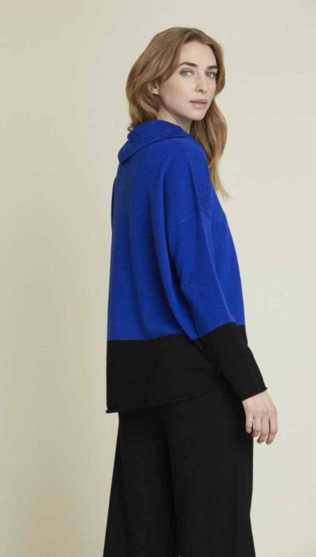 Chica 2 piece royal/black