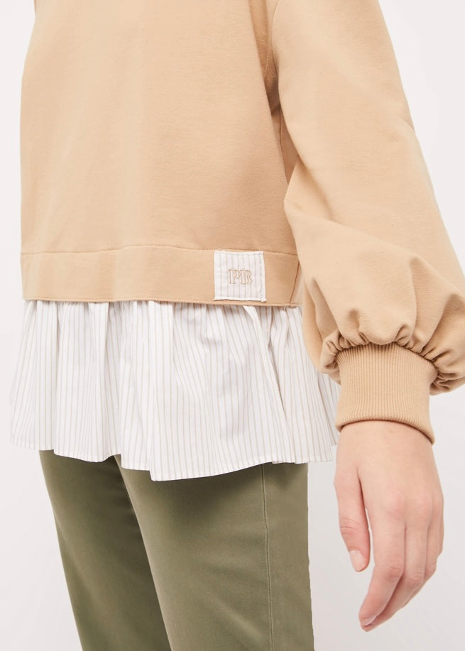 NIMPH SWEATSHIRT IN BEIGE