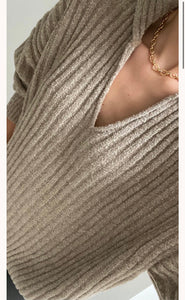 Millie sweater in taupe