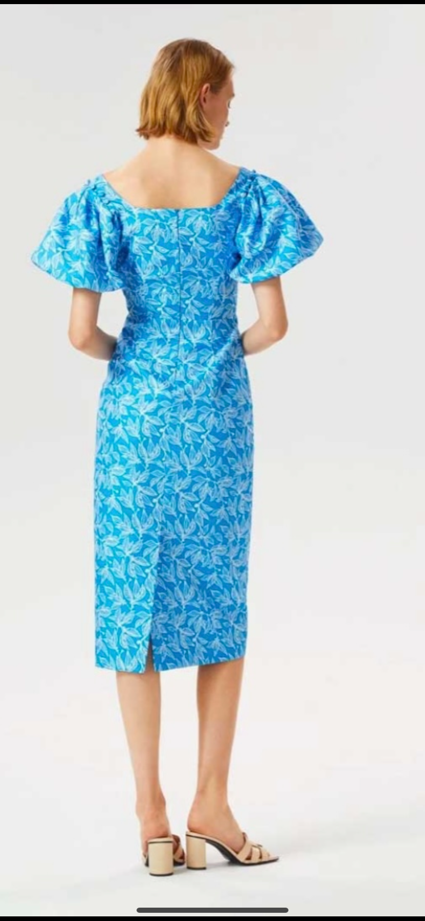 EXQUISE SKY BLUE OFF THE SHOULD DRESS