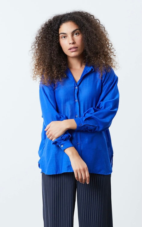 NOLA SHIRT-NEON BLUE