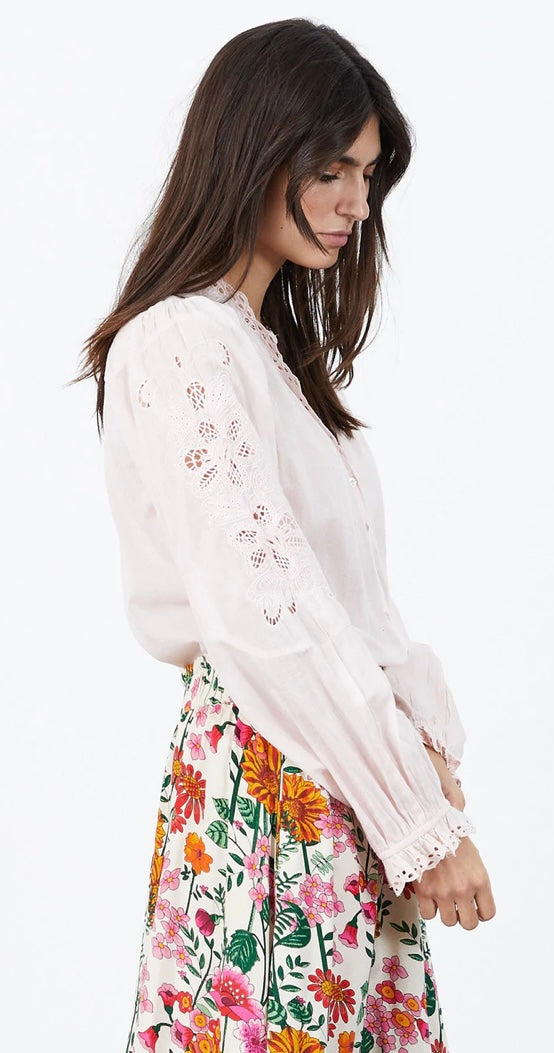 Charles blouse -Dusty rose