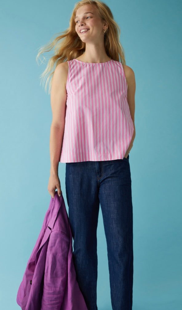 Pink stripe top