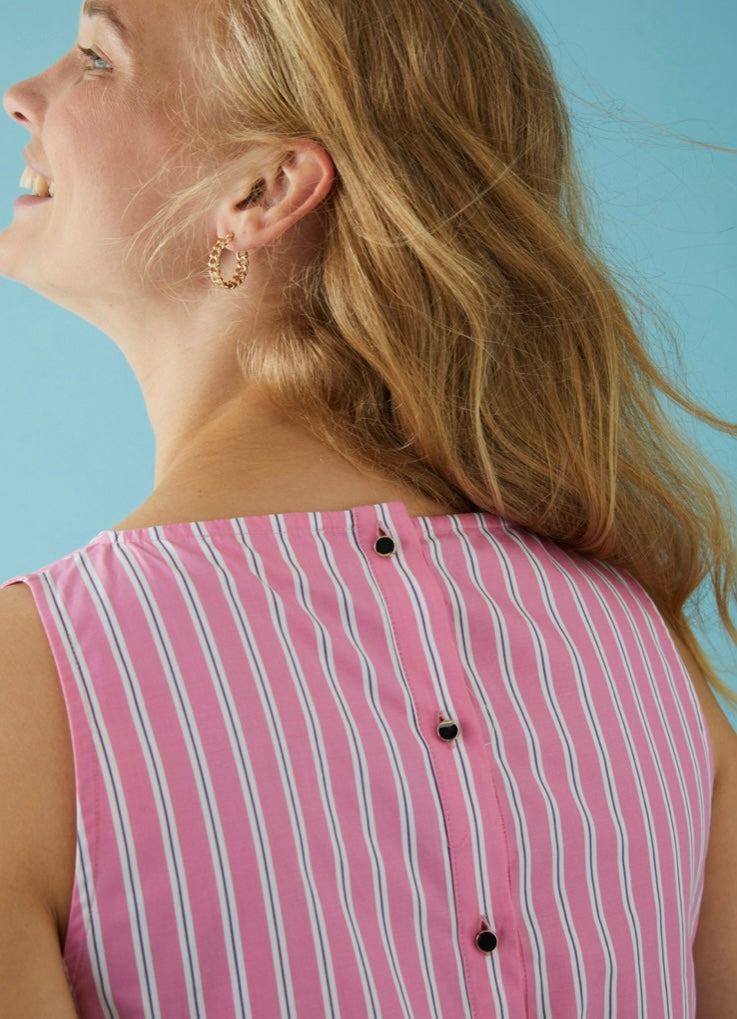 Pink stripe top