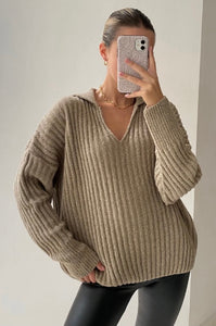 Millie sweater in taupe