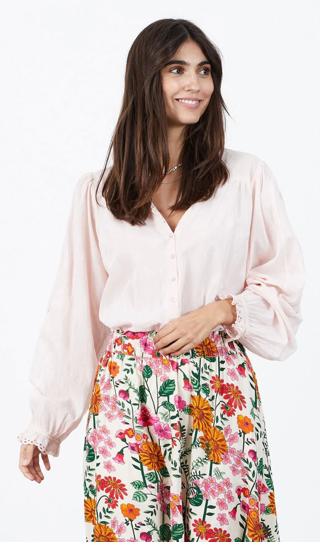 Charles blouse -Dusty rose