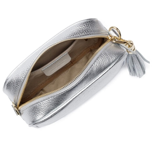 CROSSBODY SILVER (CHAMPAGNE STRIPES STRAP