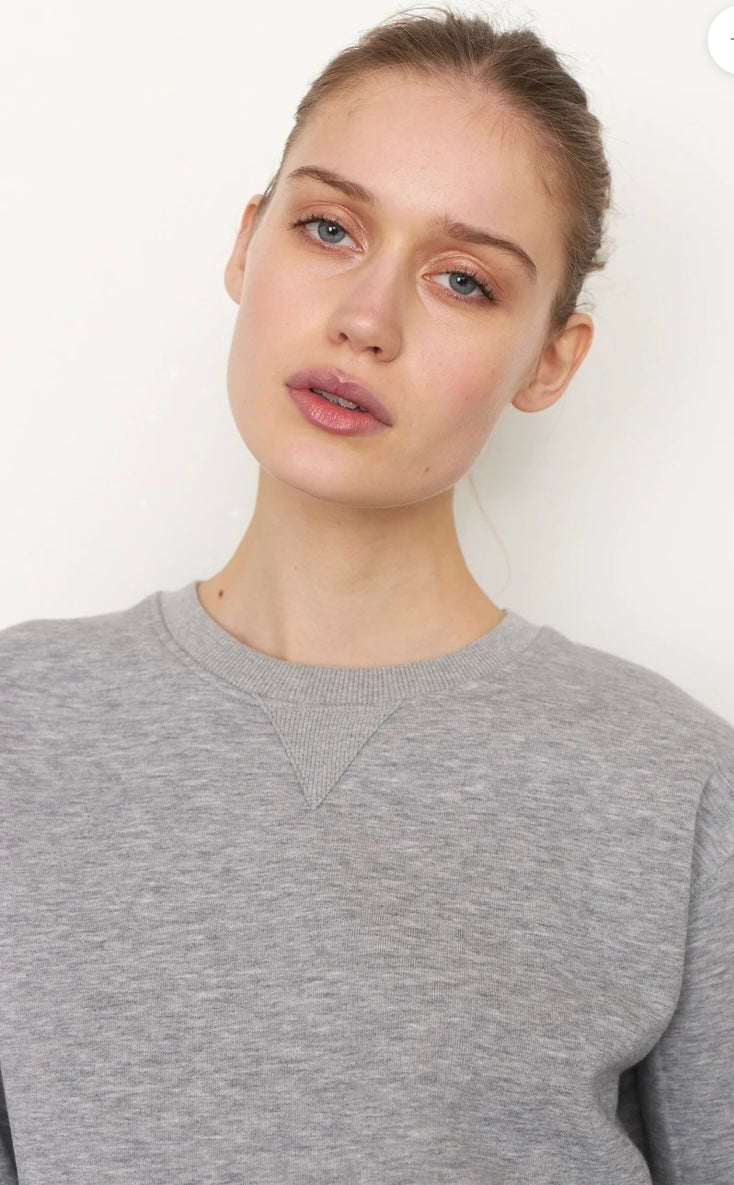 Carmella sweat o -neck in grey melange