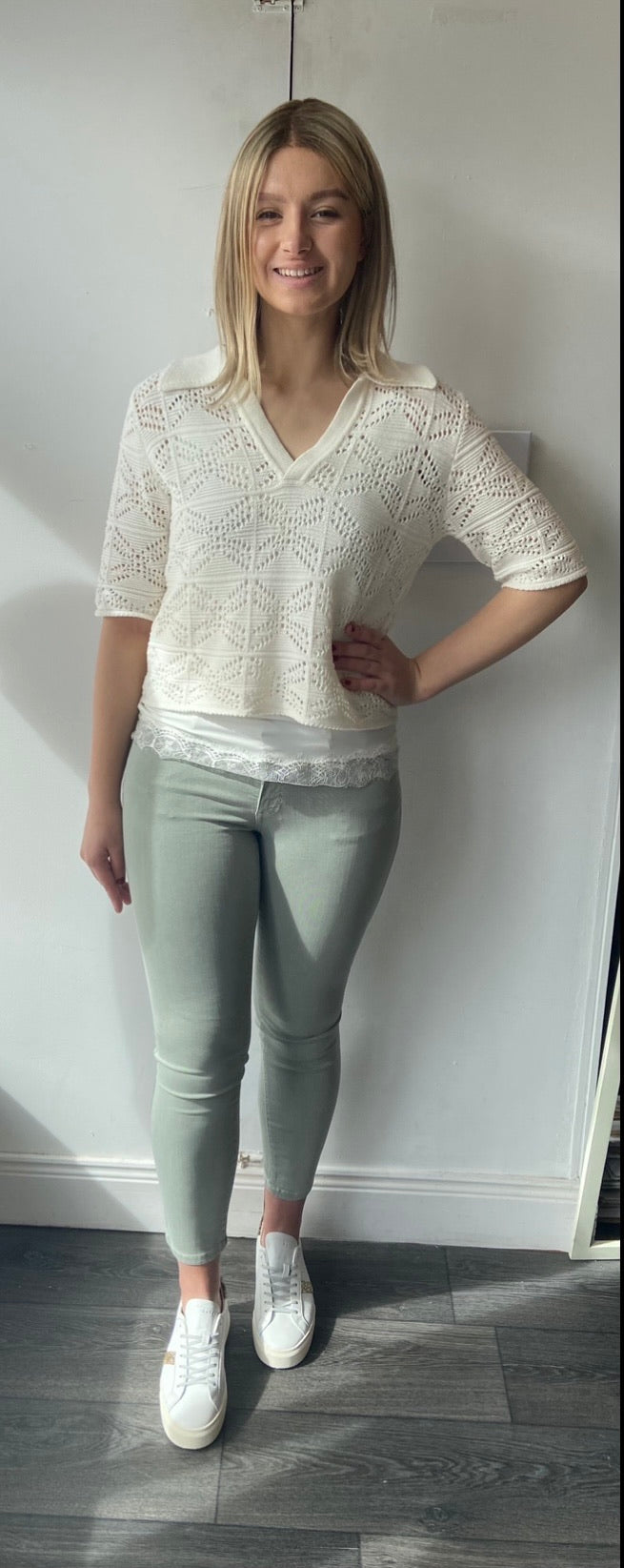 Magic trouser jean in Lily pad