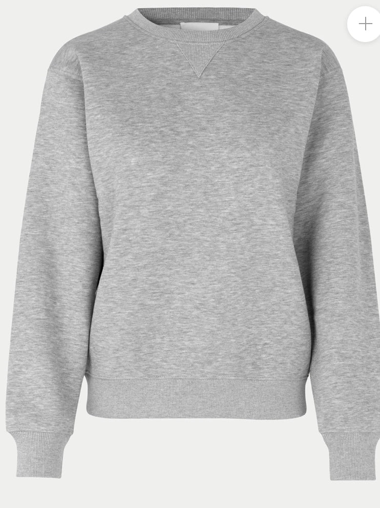 Carmella sweat o -neck in grey melange
