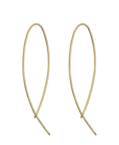 Mary K Gold Fine curve earrings